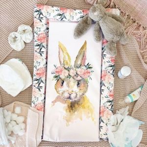 OBABY Changing Mat "Watercolour Rabbit"